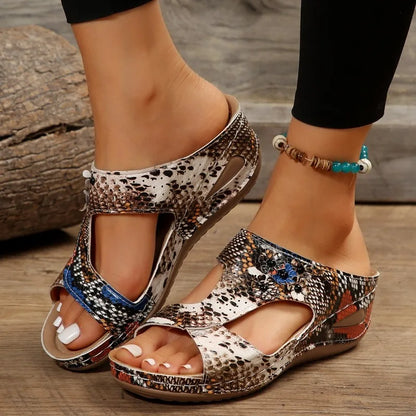 Femei alunecare pe Wedge Heel papuci moi